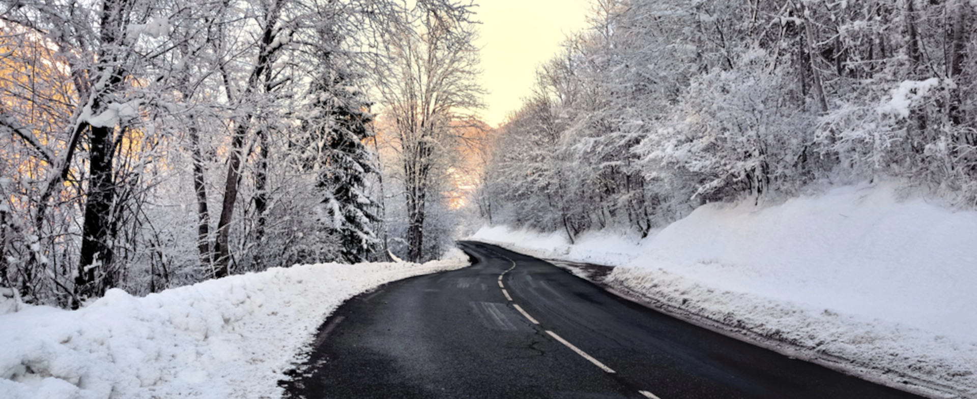 Carretera con nieve