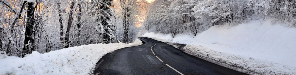 Carretera con nieve